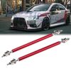Red Adjustable Bumper Lip Diffuser Splitter Support Bars For Mitsubishi Lancer