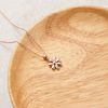 Philip Jones Rose Gold Plated Daisy Necklace
