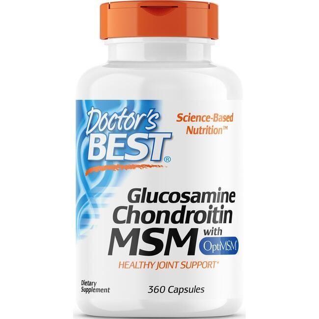 Doctor's Best Glucosamine Chondroitin Msm with Optimsm 360 Caps