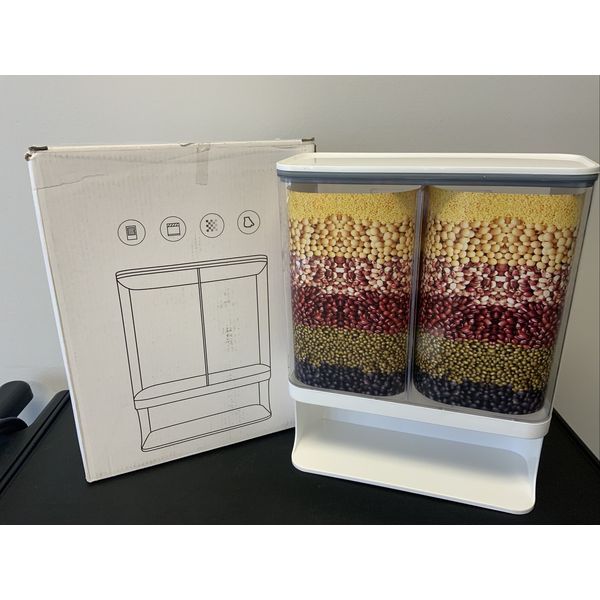 Rice Dispenser, Laundry Detergent Dispenser, Wall Mounted Dry Food