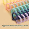 10 Pcs Plastic Binding Combs 30 Hole Click Binding Ring Mixed Colors Spiral Book Binder Binding Machine for Teacher Student Document Notebook File Making