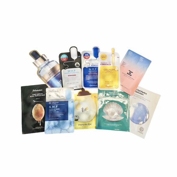 Korean Beauty Set-Mediheal Sheet Mask，Random K-Beauty Face Mask，Korean Skincare Pack of 10