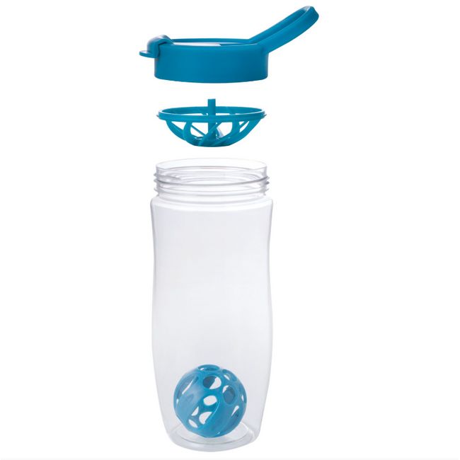 Shaker Bottle 24oz Protein Smoothie Mixer Ball Separator Lid BPA