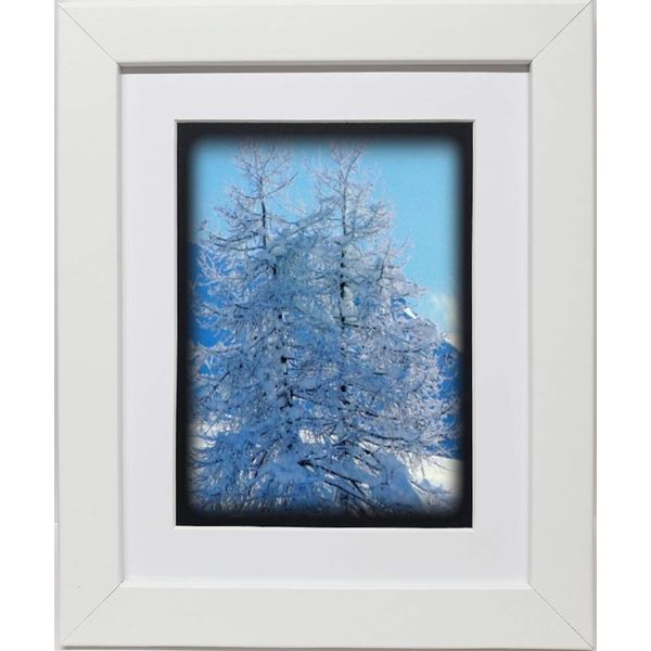 White Frame with Black Mount White Mount (White Frame White Mount, 30X20" for A2 Picture)