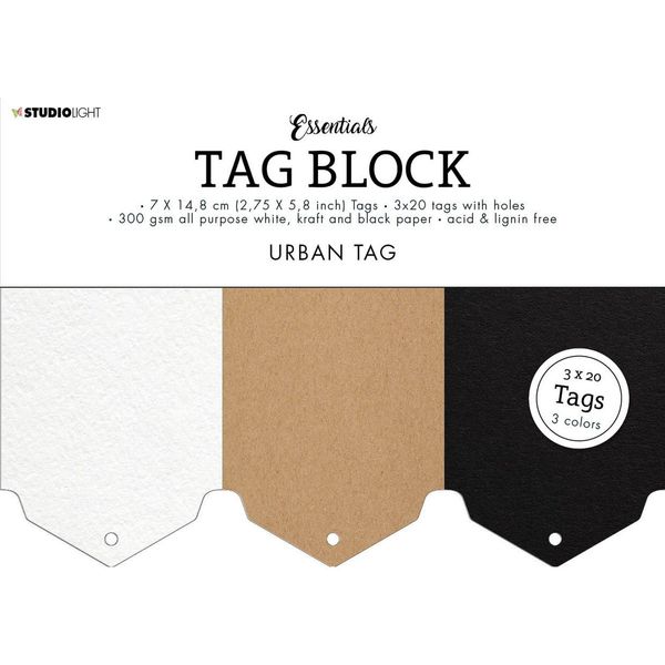 Studio Light Essentials Tag Block Urban No. 03