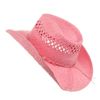MG Womens Straw Outback Toyo Cowboy Hat, Pink