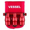 VESSEL QB-10B3RR Limited Quick Catcher, 3 Row Holder, Red