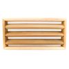 Miller Shingle Clear Cedar Foundation Vent with Louvers - 16 inch x 8 inch - 2 Pack
