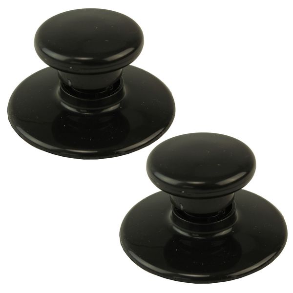 SPARES2GO Lid Knob & Safety Skirt for Meyer Cookware/Saucepan Set (Pack of 2)