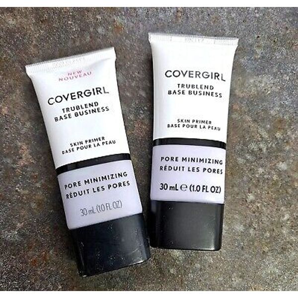 Lot of 2 Covergirl PORE MINIMIZING Trublend Base Business Skin Primer 1 oz ea