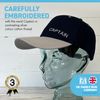 Adjustable CAPTAIN NAVY BLUE BASEBALL CAP | yachting cap | sailors cap