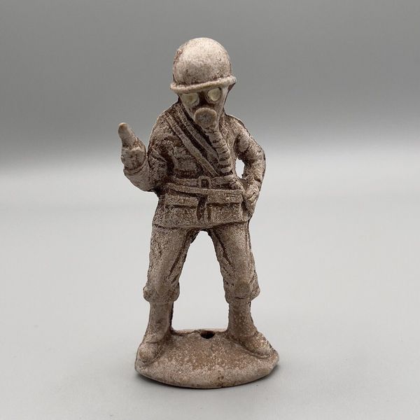 Composition Fallout Uniform Gas Mask Toy Solider Cold War?