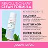 Peach Slices | Acne Exfoliating Toner | 2% Salicylic Acid | AHA+BHA Exfoliation | Facial Cleanser | Calms & Soothes | Prevents Breakouts | Alcohol & Sulfate Free | Skin Care for Women & Men | 4 Oz