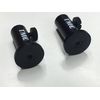 TMC 2 x Anodized Aluminium Stage stands with locking nuts, with 2 x 3 inch inserts. Carp