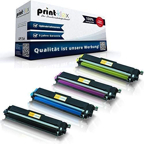 4 x Print-Klex Toner Cartridges Compatible with Brother MFC-L 3700Series 3710CW 3730CDN 3740CDN 3750CDW 3770CDW TN243 TN-243 TN 243 TN247 TN-247 TN 247 Black Blue Red Yellow - Colour Print Series