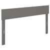 Pemberly Row Modern Solid Wood Queen Size Headboard with Sleek Veneer in Gray