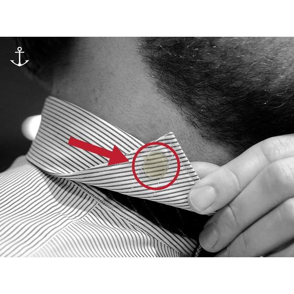 Fashion Anchor | 4 Packs of 36 Collar Stays for Men | No metal. No magnets. Just hold. | With discrete carrying sleeve