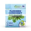 FlossingCeremony | Expending Woven Dental Floss | Smart-Weave Floss | Vegan | Natural | Non-Toxic & PFAS Free | Eucalyptus & Manuka | Hilo Dental para Dientes | 200 Days Pack (55 Yds x 2 Units)