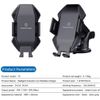 Dashboard Air Vent Car Wireless Charger Mount Compatible with Google Pixel 8/Pro/7a/7/Pro - Holder Fast Charge Auto Sensor Dock Cradle