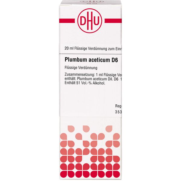 DHU Plumbum aceticum D6 Dilution, 20 ml Lösung