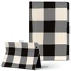 dtab Compact d-02K case notebook type cover direct paste type check white black 010719