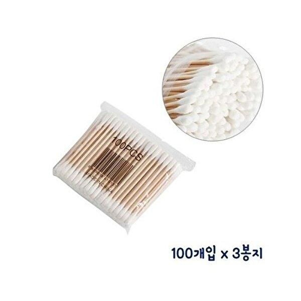 [Hanareum Living] 100 cotton swabs x 4 packs, both sides_W78ACFB