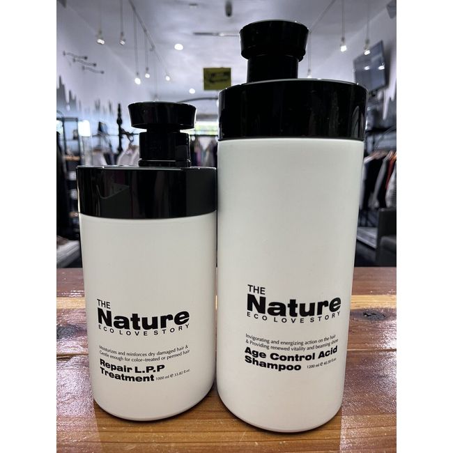 The Nature Eco Love Story Collagen Hair Shampoo 1200ml Treatment 1000ml