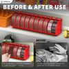 125 mm Professional Sanding Discs Storage Bins - 10 Box Set for Efficient Organization, Offset Snap-On Connection, Grit Classification, Space-Saving Design and Versatile Application - Red