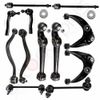 12Pcs Front Upper Lower Control Arms Sway Bars Tie Rod End For 2003-2007 Mazda 6