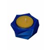 Set Of Three (X3) Blue Floating Tea light Candle Holders
