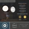 VAXCEL Bronze Motion Sensor Dusk to Dawn Outdoor Security Flood Light - 240 Degree Range - 85 Ft.