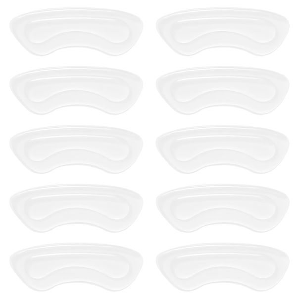 YXHZVON Fersenschutz Silikon, 5 Paare Gel Fersenschutz Silikon Pads, Ferse Gel für zu Große Schuhe, Fersenschutz, Selbstklebend Silicon Heel Pads für High Heels, Lederschuhe