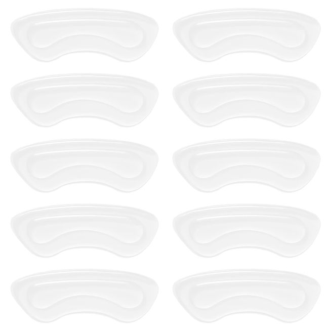 YXHZVON Fersenschutz Silikon, 5 Paare Gel Fersenschutz Silikon Pads, Ferse Gel für zu Große Schuhe, Fersenschutz, Selbstklebend Silicon Heel Pads für High Heels, Lederschuhe