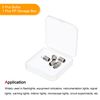 MECCANIXITY E10 Screw Base LED Flashlight Bulbs DC 3V White Light Mini Lamps with Storage Box, 1 Set/5 Pack