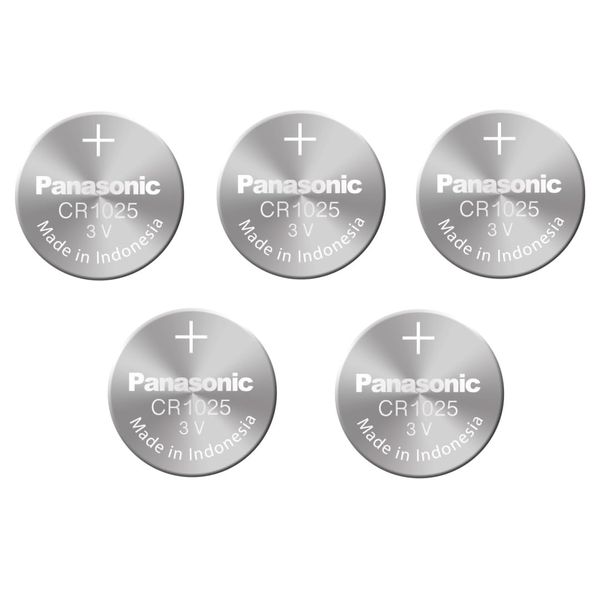 Panasonic Batteries CR1025 3 Volt 3 Volt Lithium CR1025 Coin Battery (pack of 5)