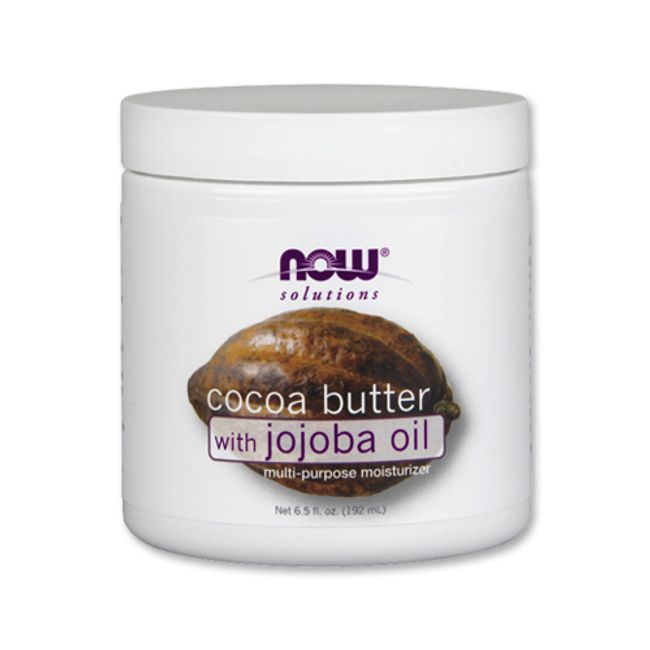 NOW Foods Cocoa Butter with Jojoba Oil 192ml NOW Foods Cocoa Butter With Jojoba Oil Moisturizing Body Butter Moisturizing Dry Winter