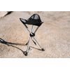 Travel Chair Slacker Tripod Chair for Camping, Lightweight Chair, Adjustable Carry Strap for Easy Transport | Oversized Duck Feet for Improved Stability | Perfect for Outdoor Adventures (Black)