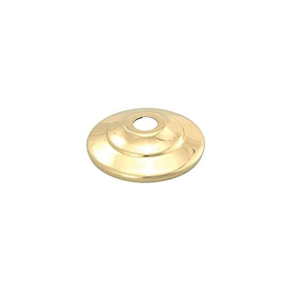 B&P Lamp® 1 3/8 Inch Diameter Solid Brass Vase Cap, Polished and Lacquered Finish