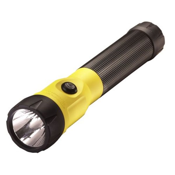 Streamlight 76184 PolyStinger LED Flashlight with DC Charger and Piggyback Holder, Yellow - 485 Lumens