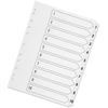 1-10 Index Multi-Punched Polypropylene White A4 + Free OS Smart Choice Highlighter (Random Colour)