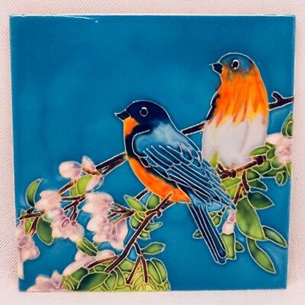 Tile Craft Decorative Tile - SPRING BIRDS- TC-T-2365D