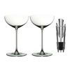 Riedel Veritas Moscato Coupe Martini Glass 2 Pack with Wine Pourer