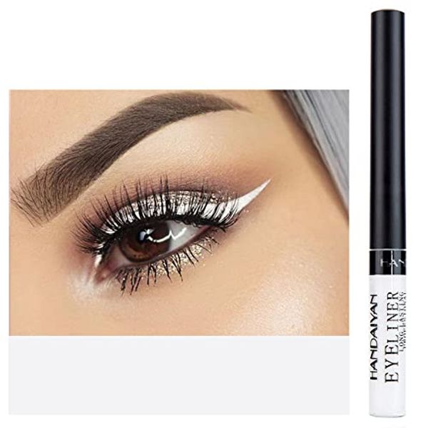 HANDAIYAN Women 12-color Matte Eyeliner Bright-colored Long Lasting Eye Shadow Liquid (01)