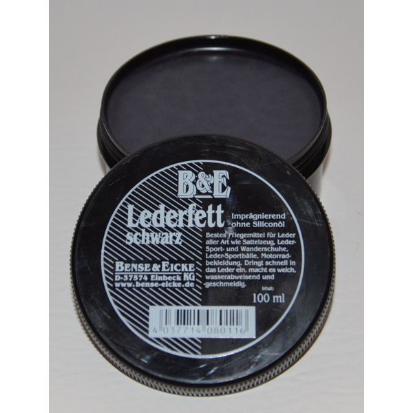 B & E Dubbing - Dubbin Leather Grease - Black, 3.53oz