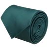 TIES R US Plain Dark Teal Satin Classic Men's Tie