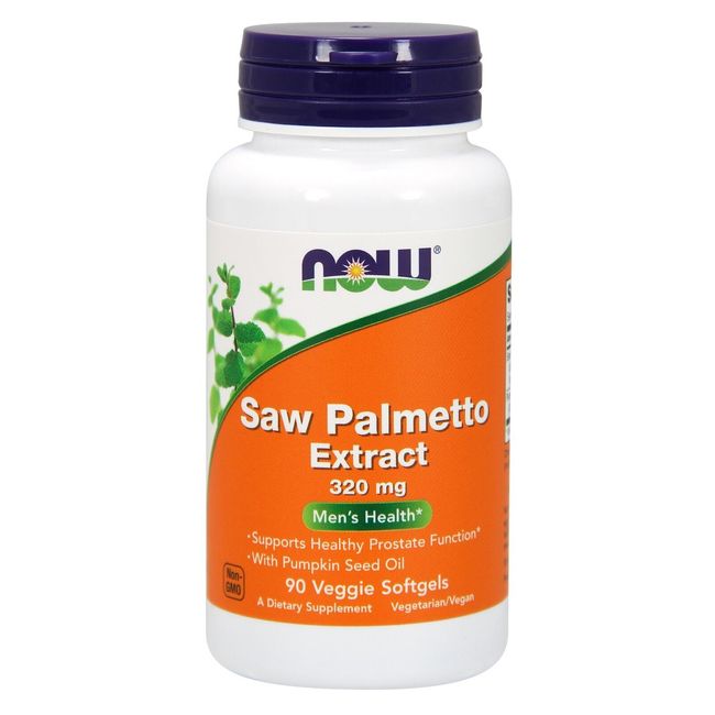 NOW Foods Saw Palmetto Extract, 320 mg, 90 Veggie Softgels