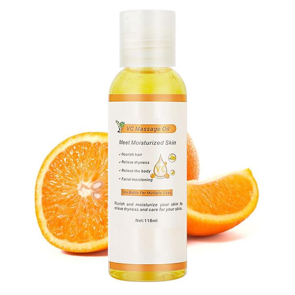 Essential Oils for Skin - Body Oil for Women - Vitamin C Oil for Face - Body Oil for Body,Face,Hair - Body Skin Care Massage Oil for Dry Skin Anti Wrinkles Tender Skin 118ML