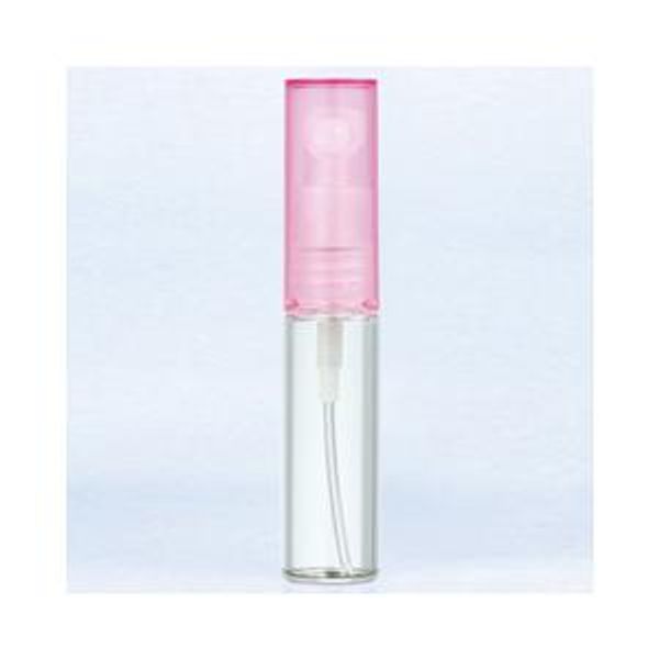 Yamada Atomizer Perfume Glass Atomizer Simple 4330 Clear Bottle/Cap Purple Pink 4ml YAMADA ATOMIZER