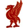 Liverpool Red Liverbird (Liver Bird) Embroidered Iron On Patch