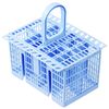 SPARES2GO Cutlery Basket Cage for Indesit Dishwasher (Light Blue)